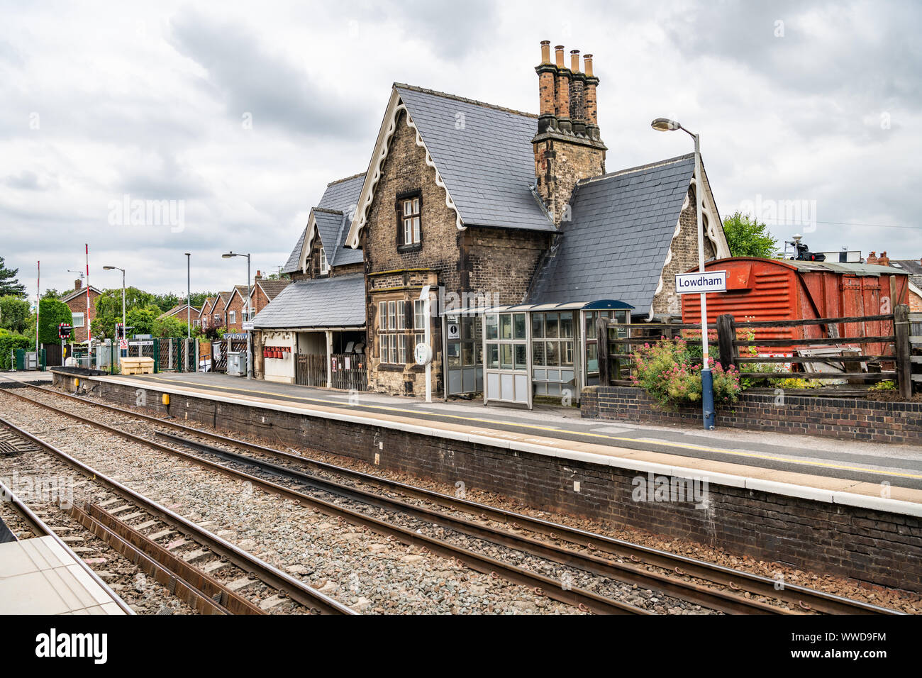 Lowdham Station, Nottinghamshire, England Stock Photo - Alamy