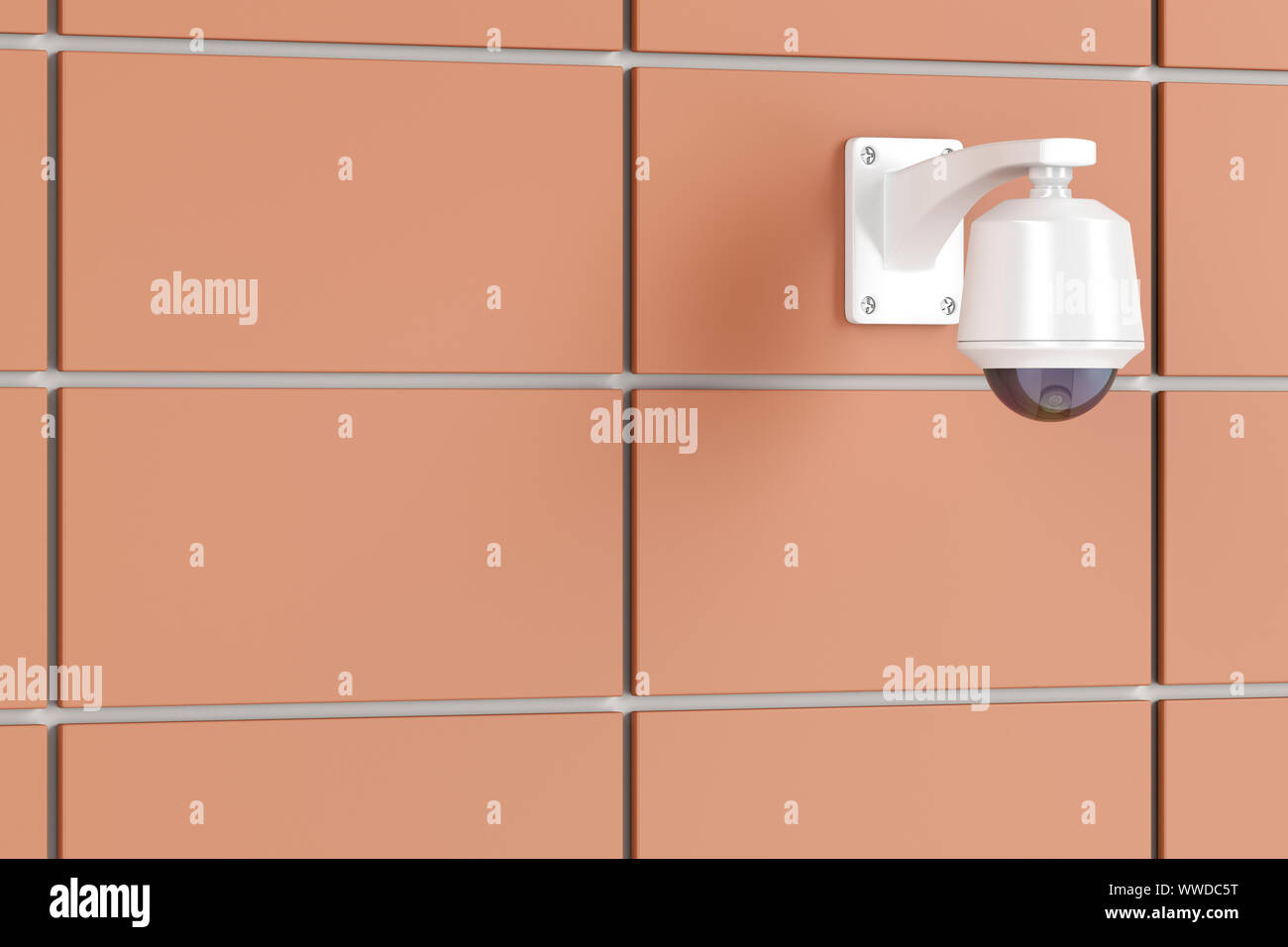 CCTV camera mounted on the wall Stock Photo Alamy