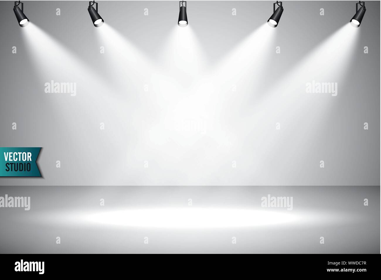 Empty light interior for your creative project. Vector illustration ...