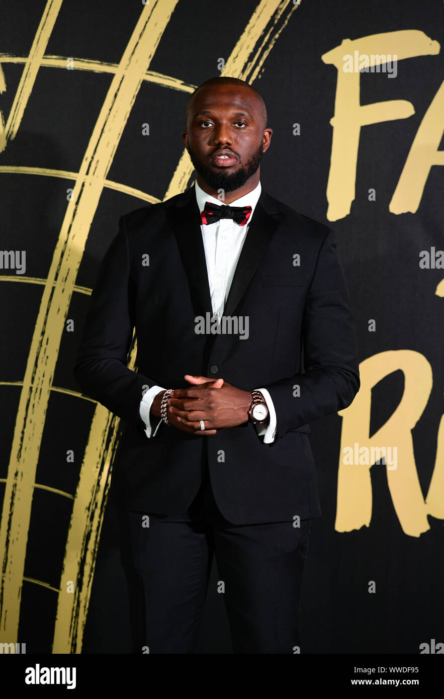 Headie One arriving on the red carpet for Naomi Campbell's Fashion For Relief Gala, held at the British Museum, London. Stock Photo