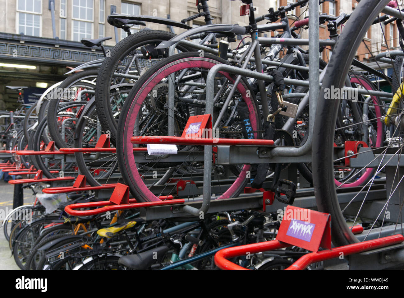 Waterloo Station, London, United Kingdom April 12, 2019 Close up of