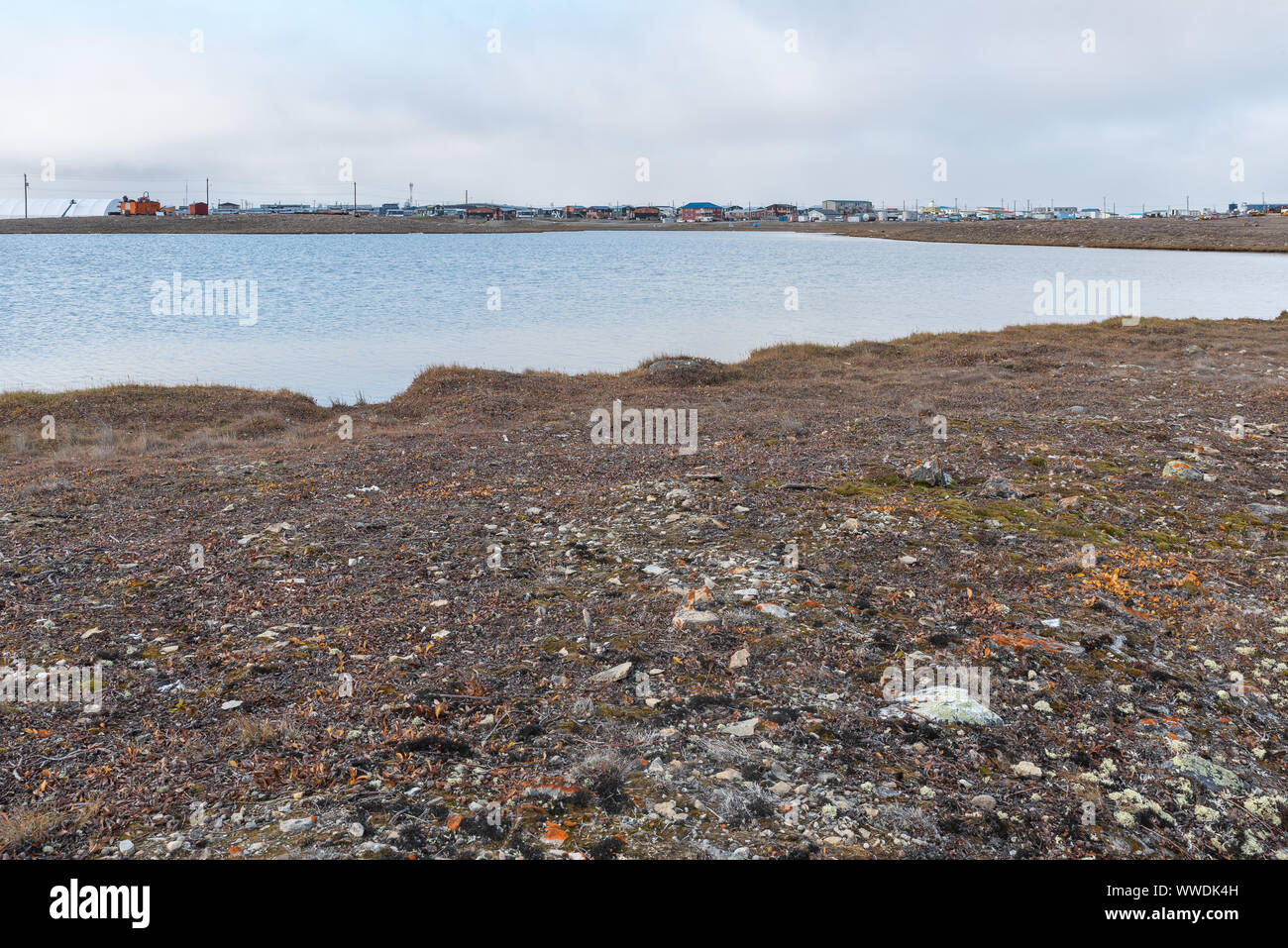 Arctic Harbor at Cambridge Bay, Nunavut, Canada Stock Photo Alamy