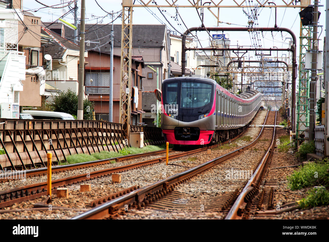 Railway and metro trains in Tokyo Japan Stock Photo Alamy