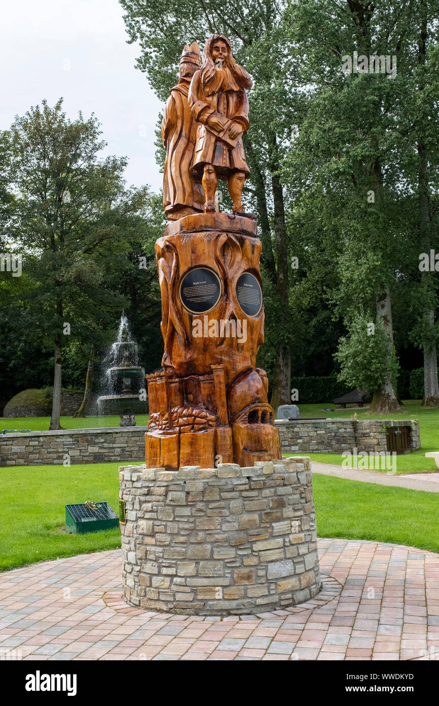 Tree Sculpture in Lismore, County Waterford for Robert Boyle and St