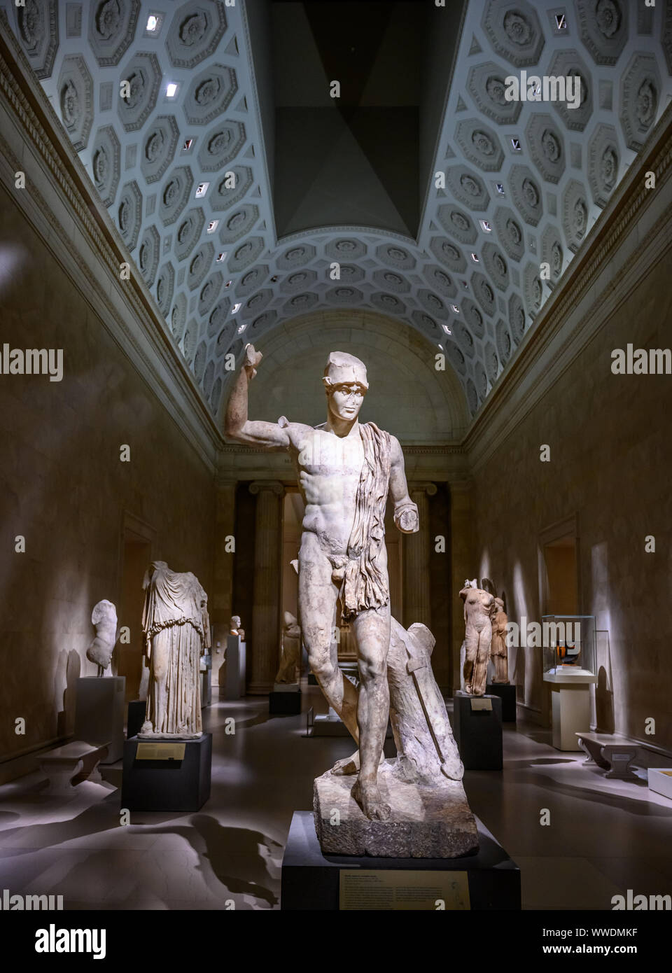 New York, USA,  13 September 2019.  Greek sculptures at the Metropolitan Museum of Art in New York City.   Credit: Enrique Shore/Alamy Stock Photo Stock Photo