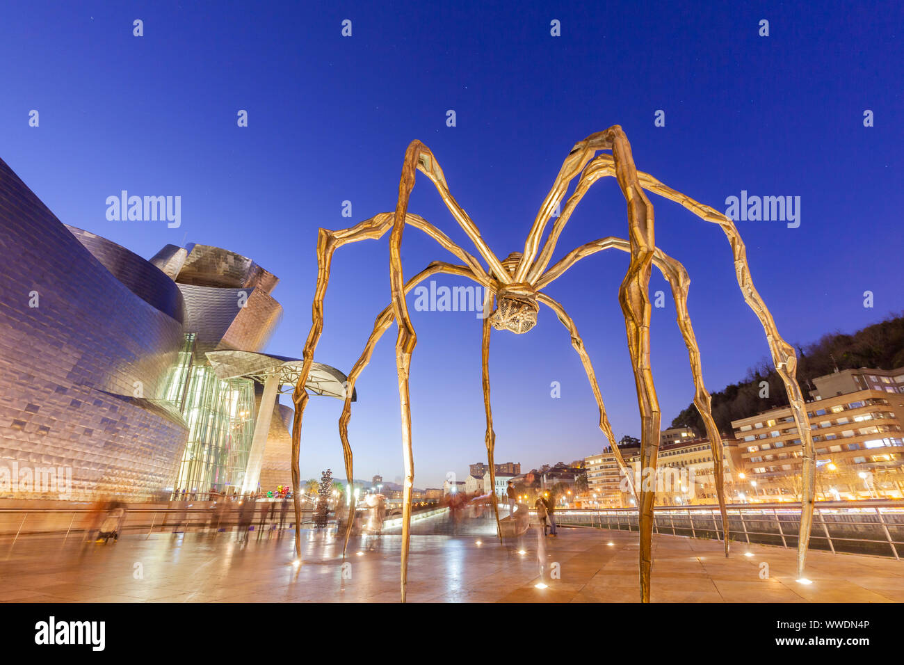 Maman sculpture in Guggenheim Museum, Bilbao, Spain Stock Photo