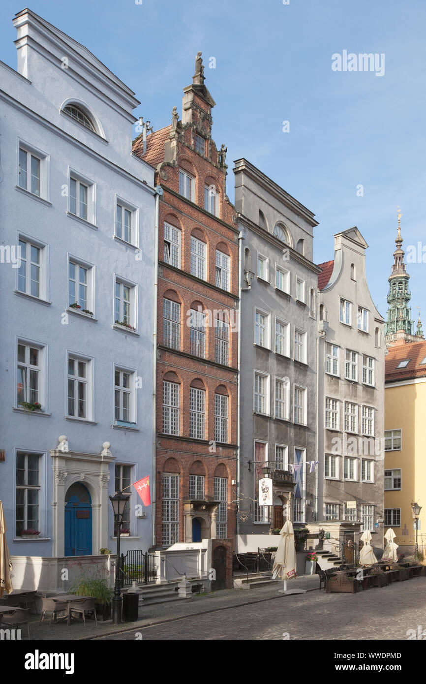 Long Market, Old Town Gdansk, Poland. Długi Targ, Stare Miasto Gdanska Stock Photo