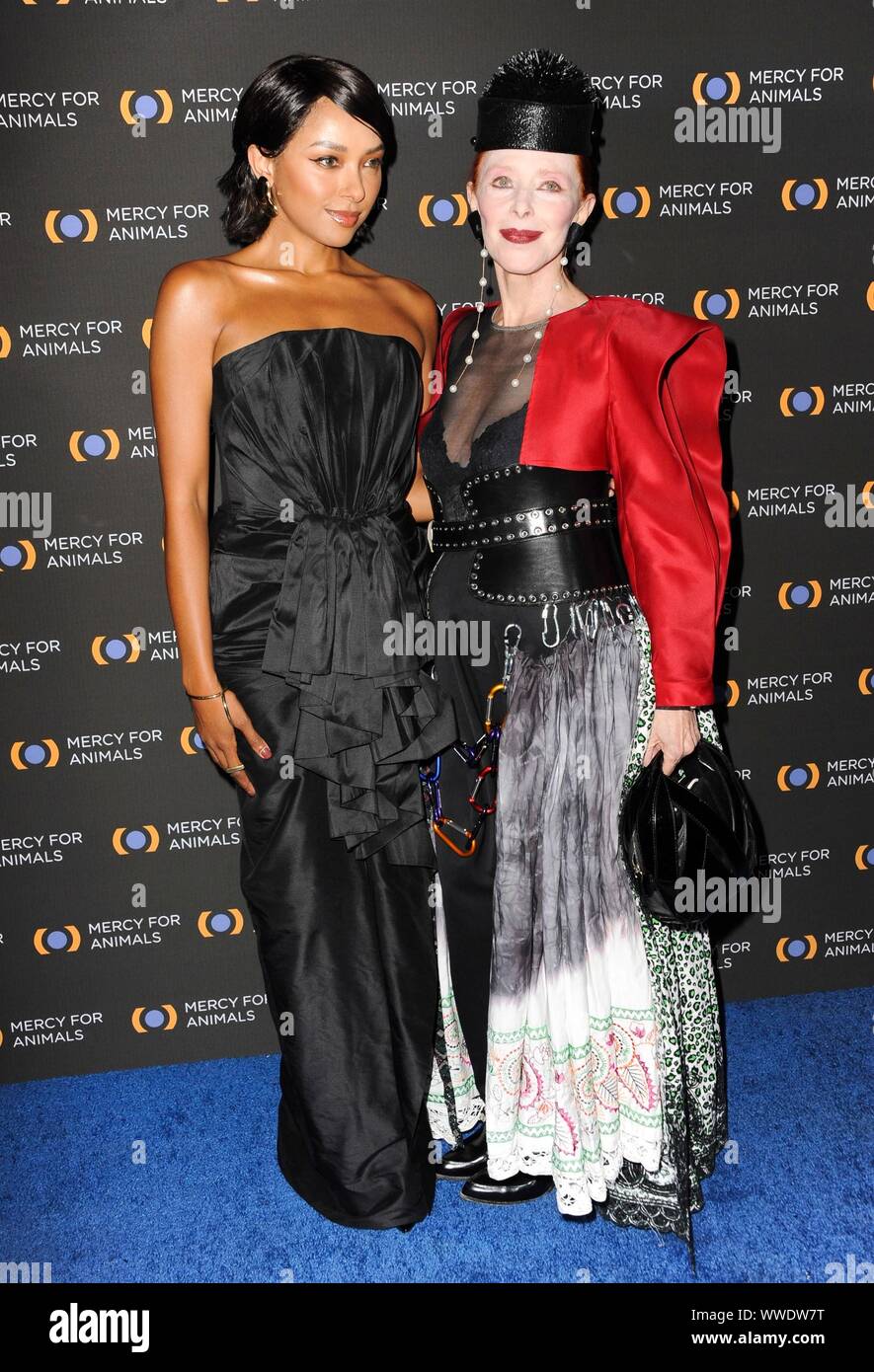 Los Angeles, CA. 14th Sep, 2019. Valerie Von Sobel, Kat Graham at arrivals for Mercy For Animals 20th Anniversary Hidden Heroes Gala, Shrine Expo Hall, Los Angeles, CA September 14, 2019. Credit: Elizabeth Goodenough/Everett Collection/Alamy Live News Stock Photo