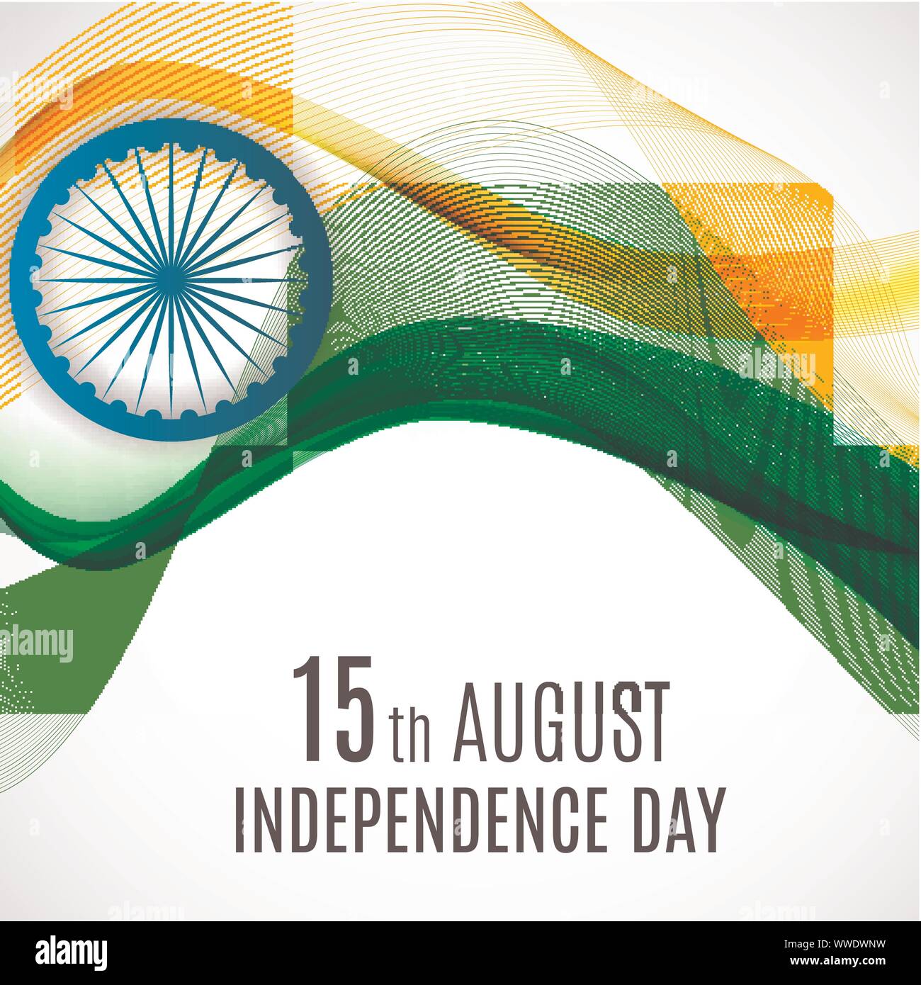 15th August India Independence Day celebration background. Vector ...