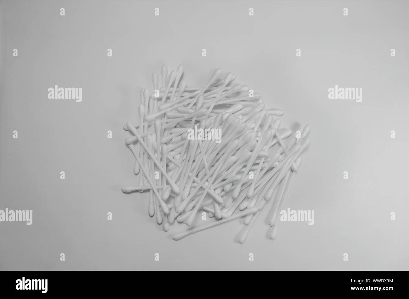 Cotton Buds on white backgrounds Stock Photo Alamy