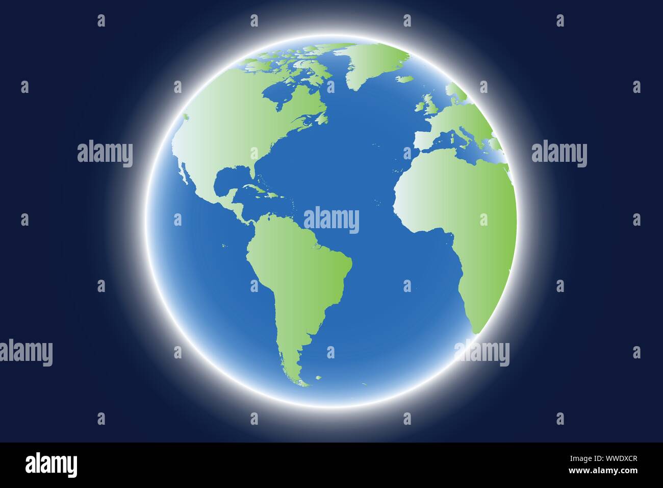 World map isolated on white background. Earth, globe icon Stock Vector ...