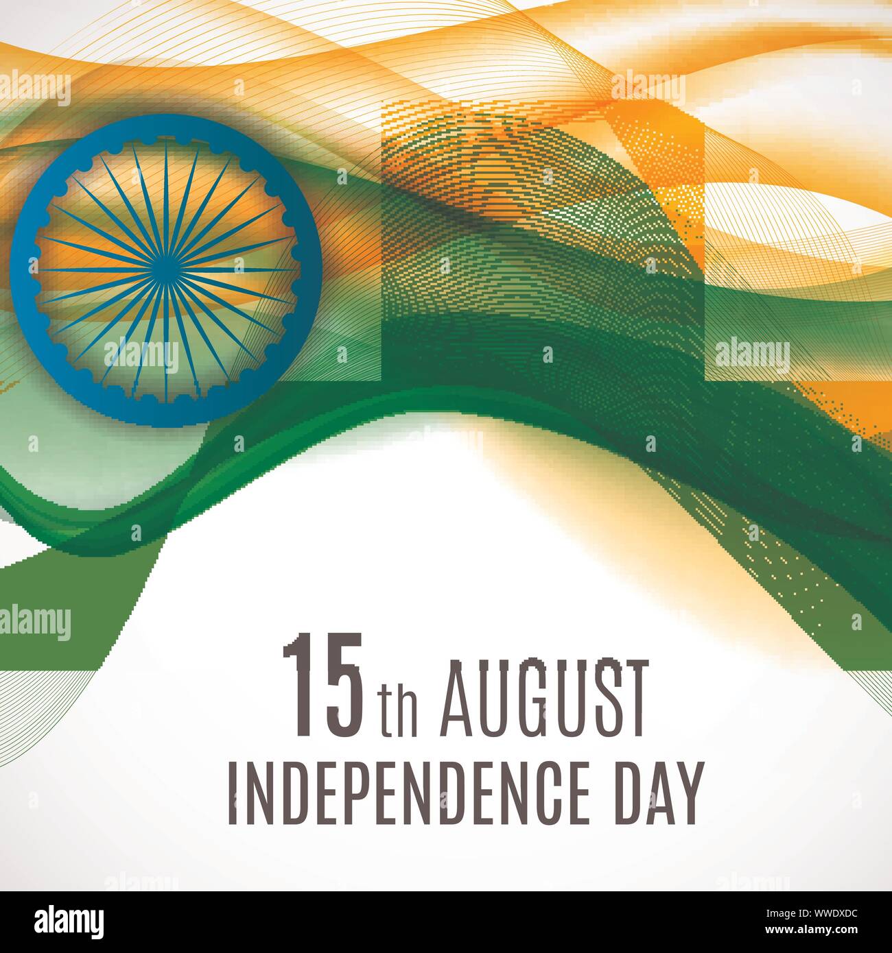 15th August India Independence Day celebration background. Vector ...