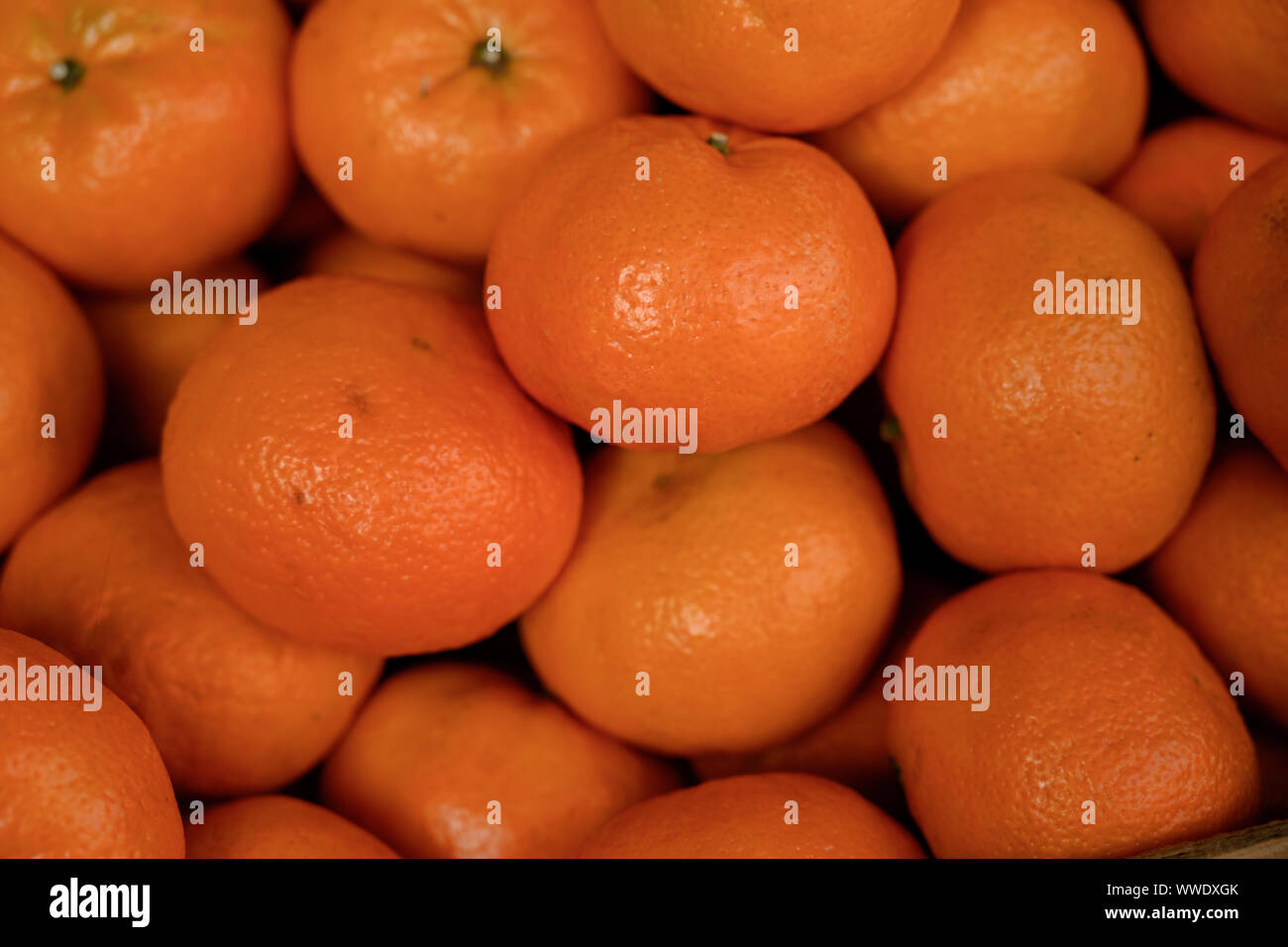 Pile of Tangerines Close Up Background Image Stock Photo Alamy