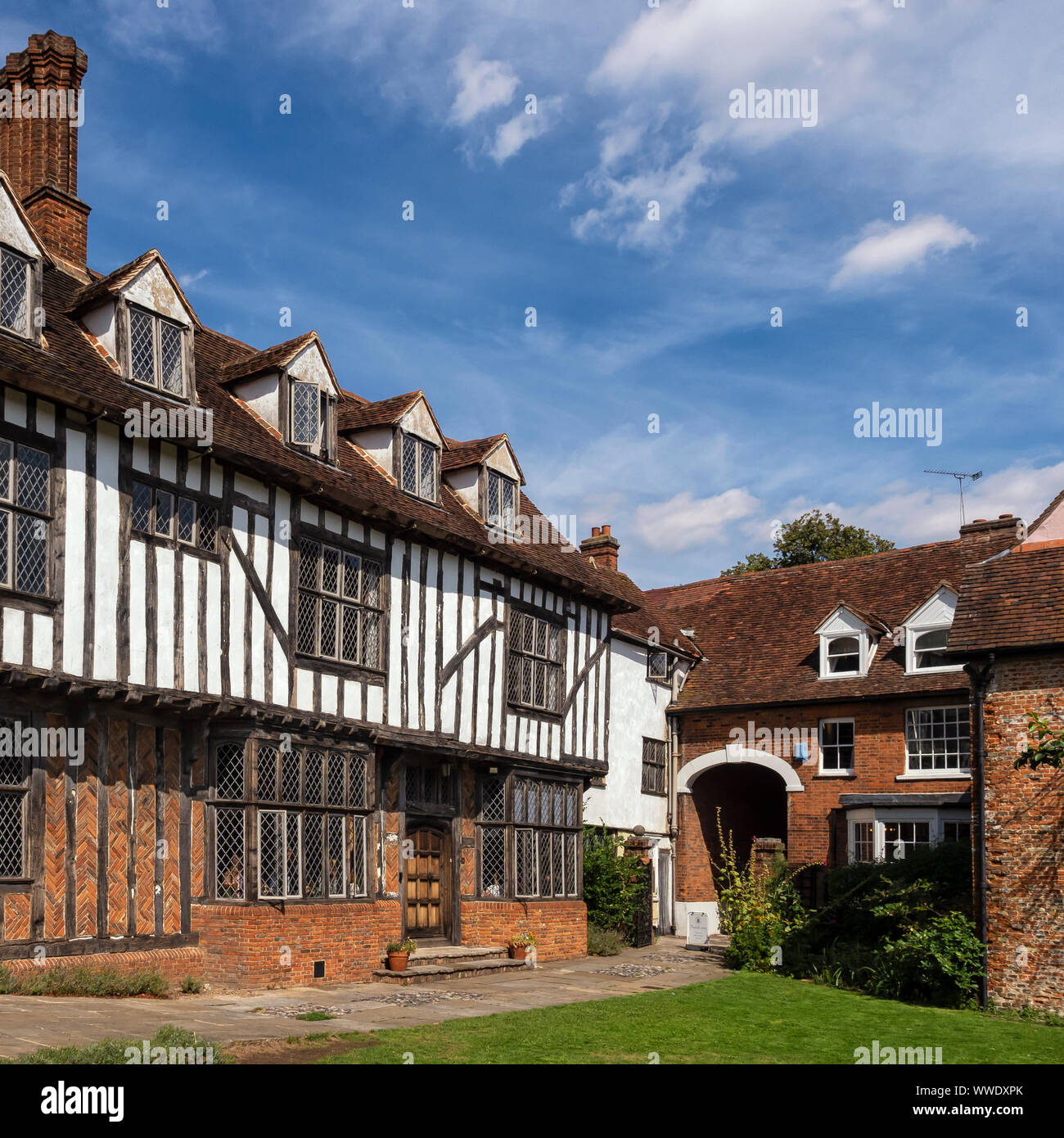 COLCHESTER, ESSEX AUGUST 11, 2018 Exterior view of Tymperleys, a