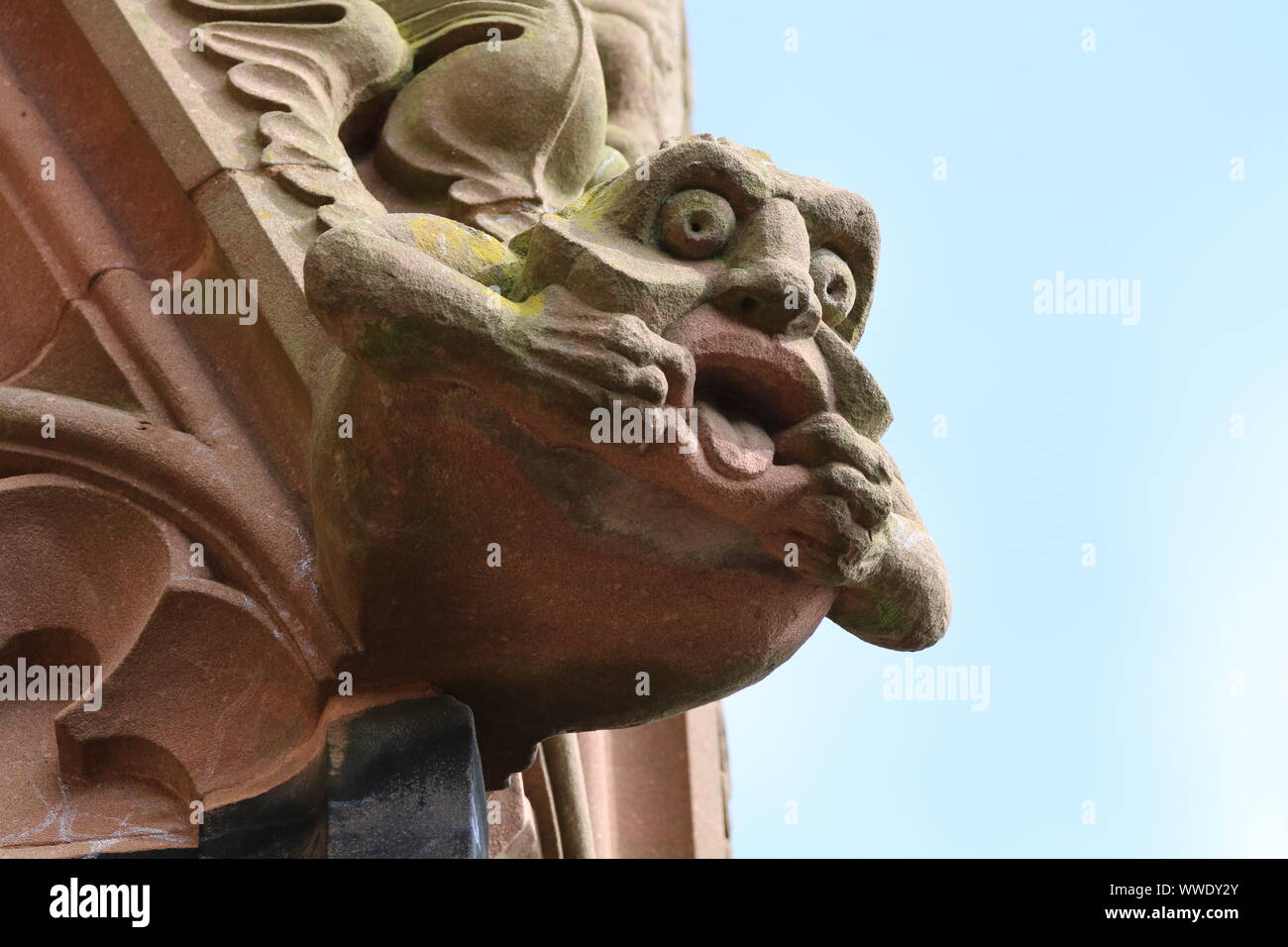 gargoyle, St Mary's Church, Nantwich, Cheshire Stock Photo