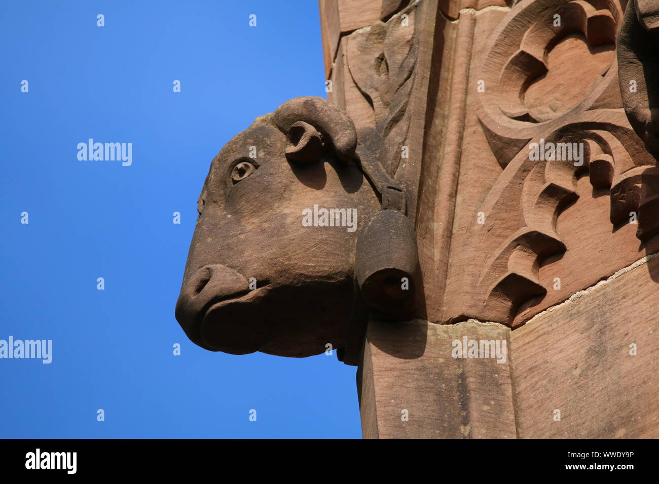 gargoyle, St Mary's Church, Nantwich, Cheshire Stock Photo