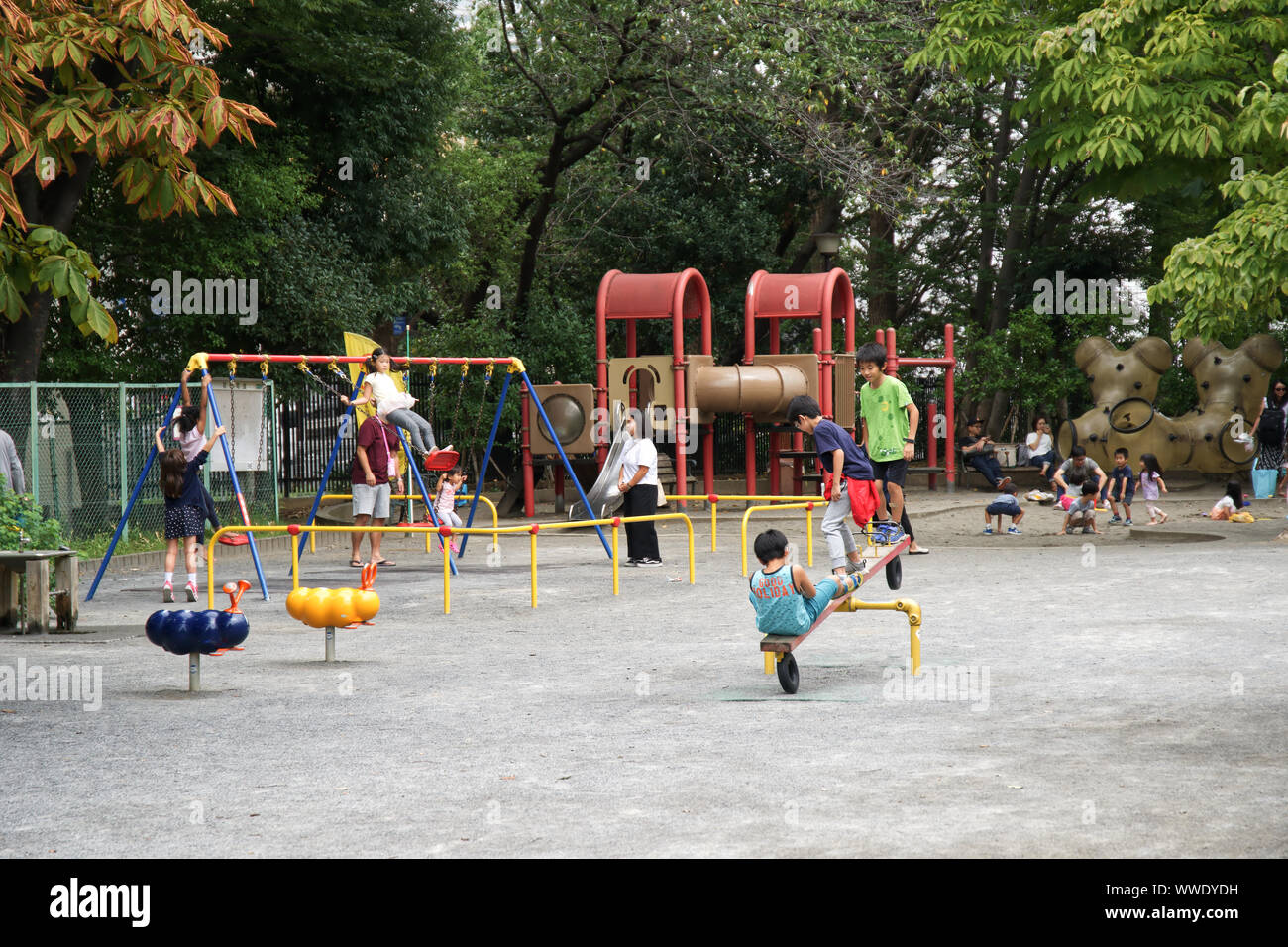 Children playground in Tokyo Japan Stock Photo