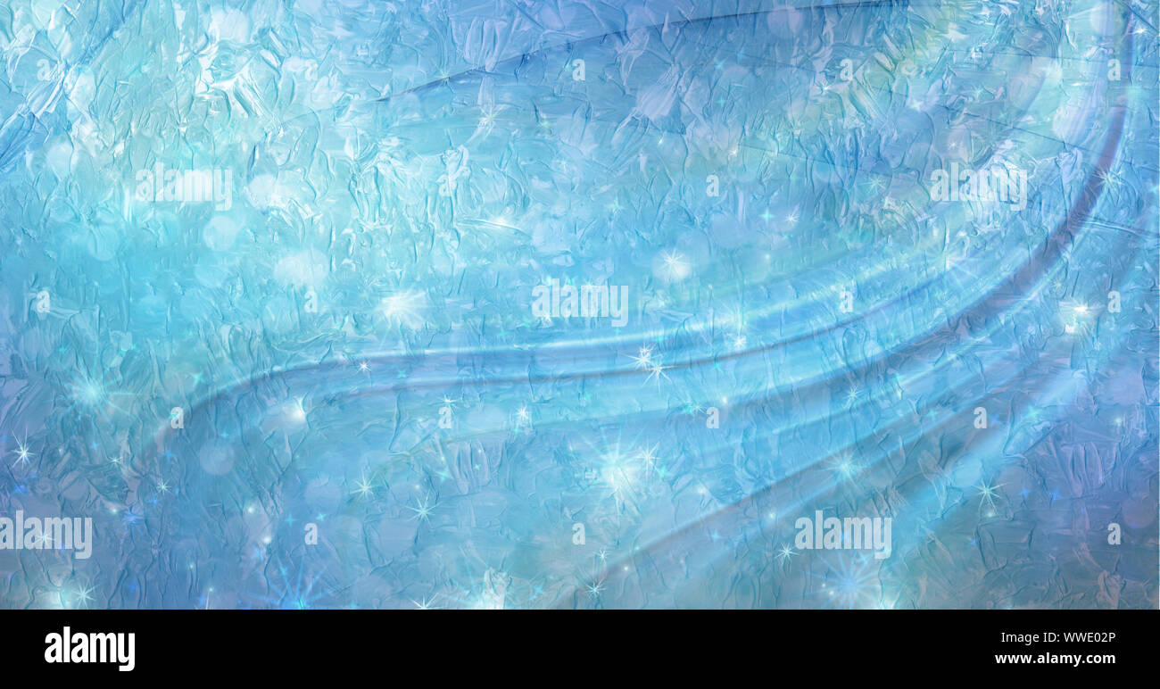 abstract blue flowing lines background Stock Photo