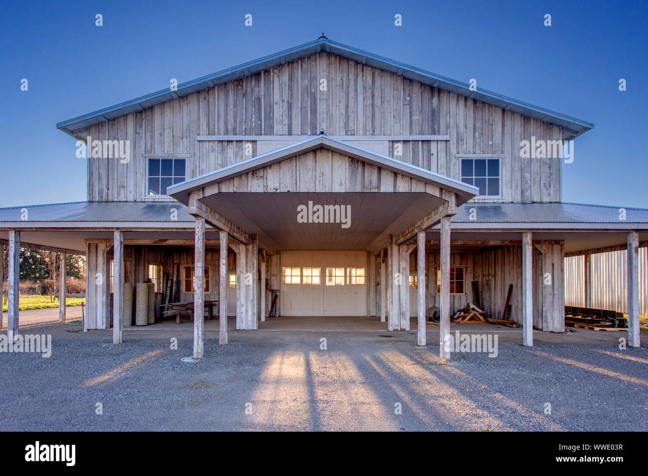 Old Barn, Skagit County, Wa Stock Photo