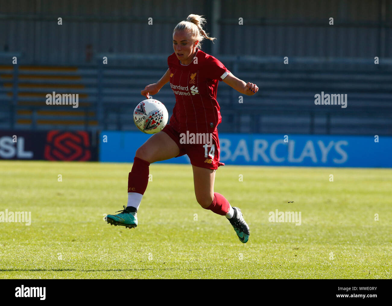 London, Inited Kingdom. 15th Sep, 2019. LONDON, UNITED KINGDOM SEPTEMBER 15. Ashley Hodson of Liverpool Women during Barclays FA Women's Spur League between Tottenham Hotspur and Liverpool at The Hive Stadium, London, UK on 15 September 2019 Credit: Action Foto Sport/Alamy Live News Stock Photo