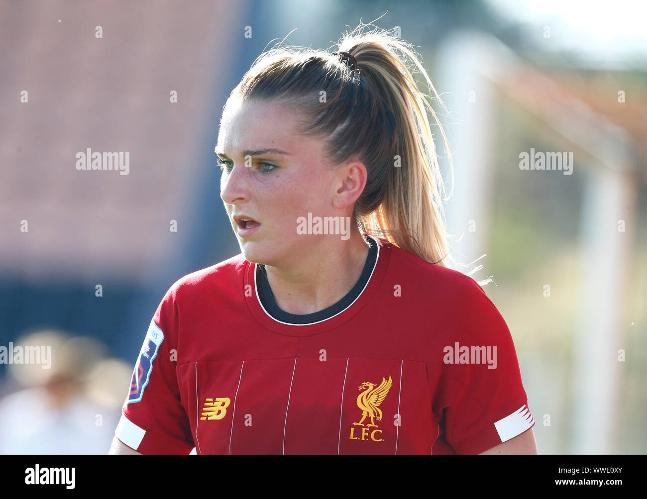 London, Inited Kingdom. 15th Sep, 2019. LONDON, UNITED KINGDOM SEPTEMBER 15. Mel Lawley of Liverpool Women during Barclays FA Women's Spur League between Tottenham Hotspur and Liverpool at The Hive Stadium, London, UK on 15 September 2019 Credit: Action Foto Sport/Alamy Live News Stock Photo