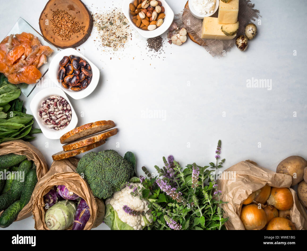 Products rich in amino acids. Protein sources and Super food for body