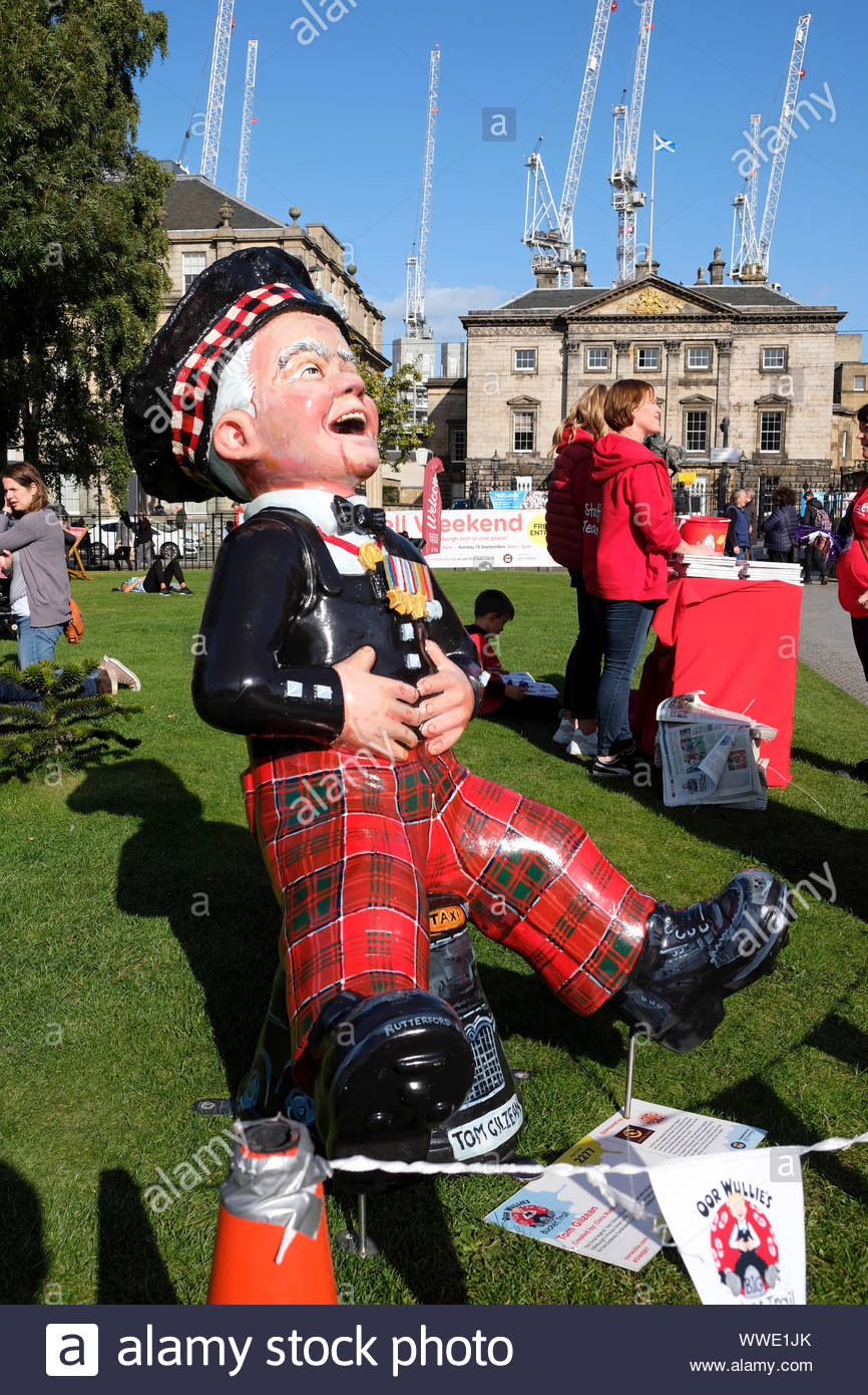 Tom Gilzean, Oor Wullie Big Farewell weekend at St Andrew Square, Edinburgh Scotland  13th - 15th September 2019 Stock Photo