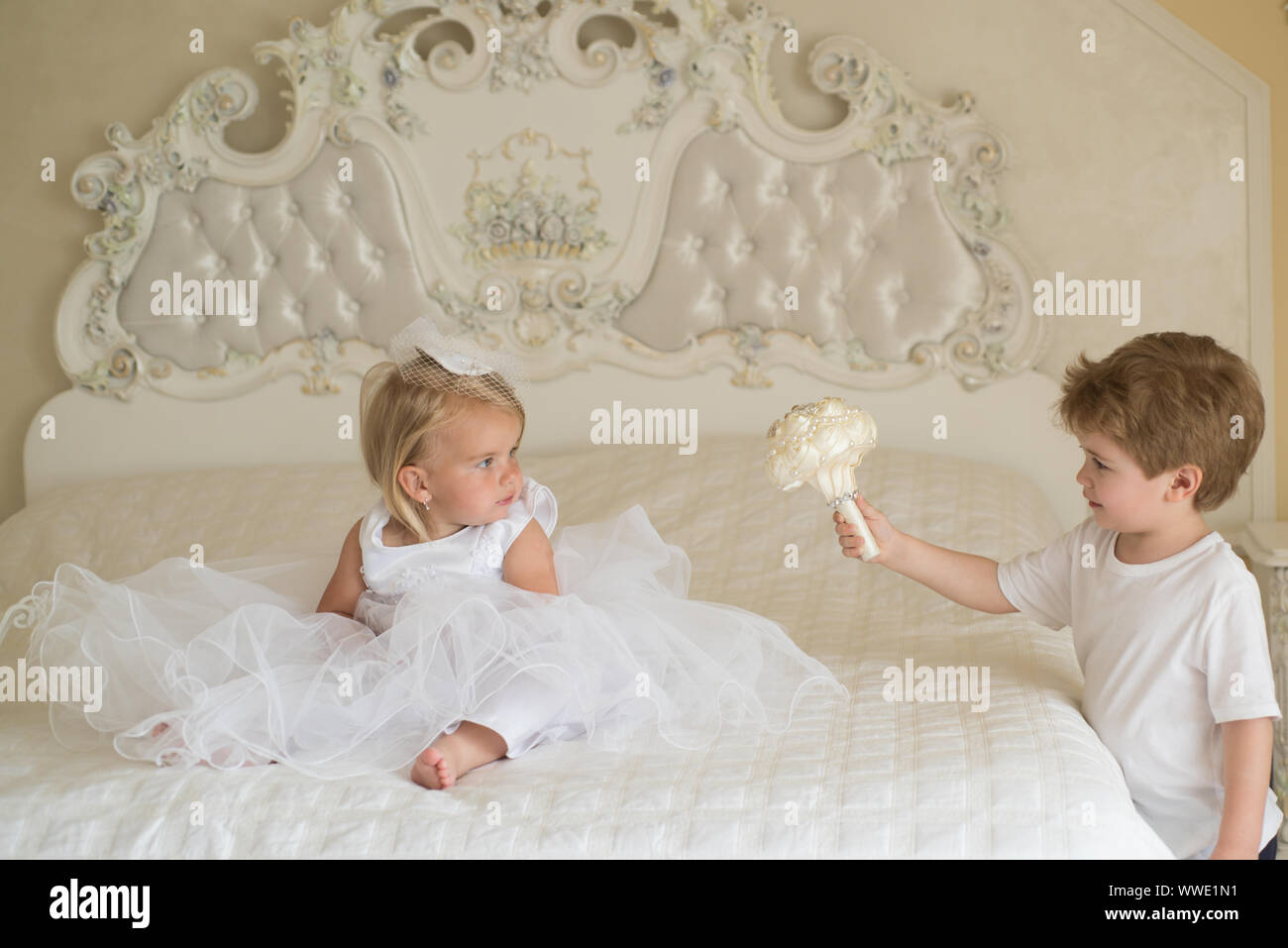 The Best Hair Style Little Children Ready For Wedding