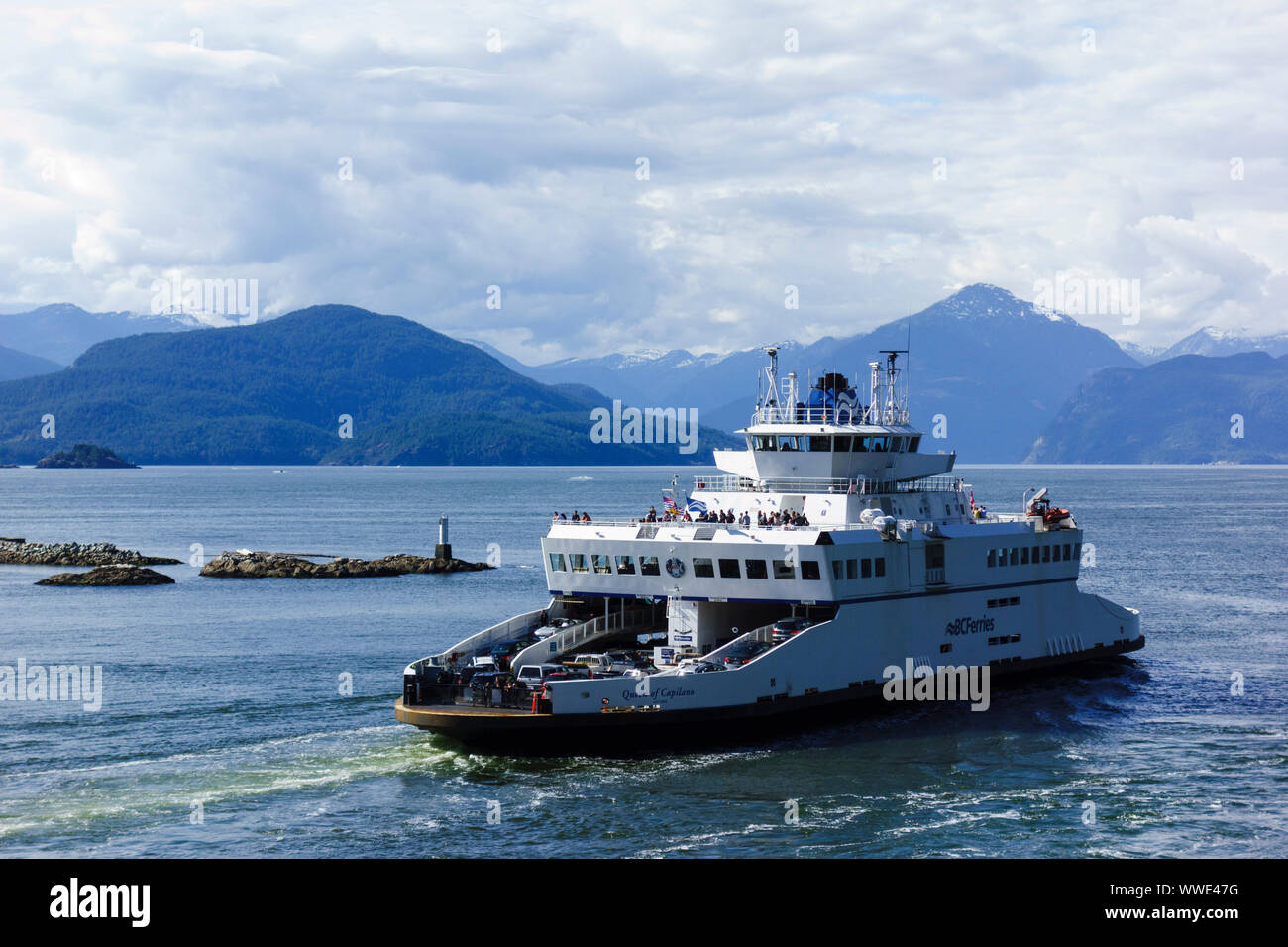 BC Ferries vessel "Queen of Capilano" leaving Horseshoe Bay on route to