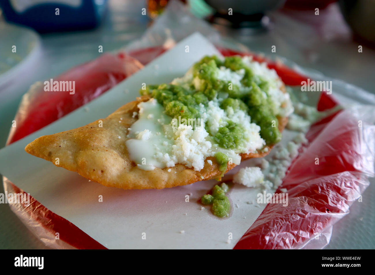 Deep Fried Quesadilla in Mexico City Stock Photo Alamy