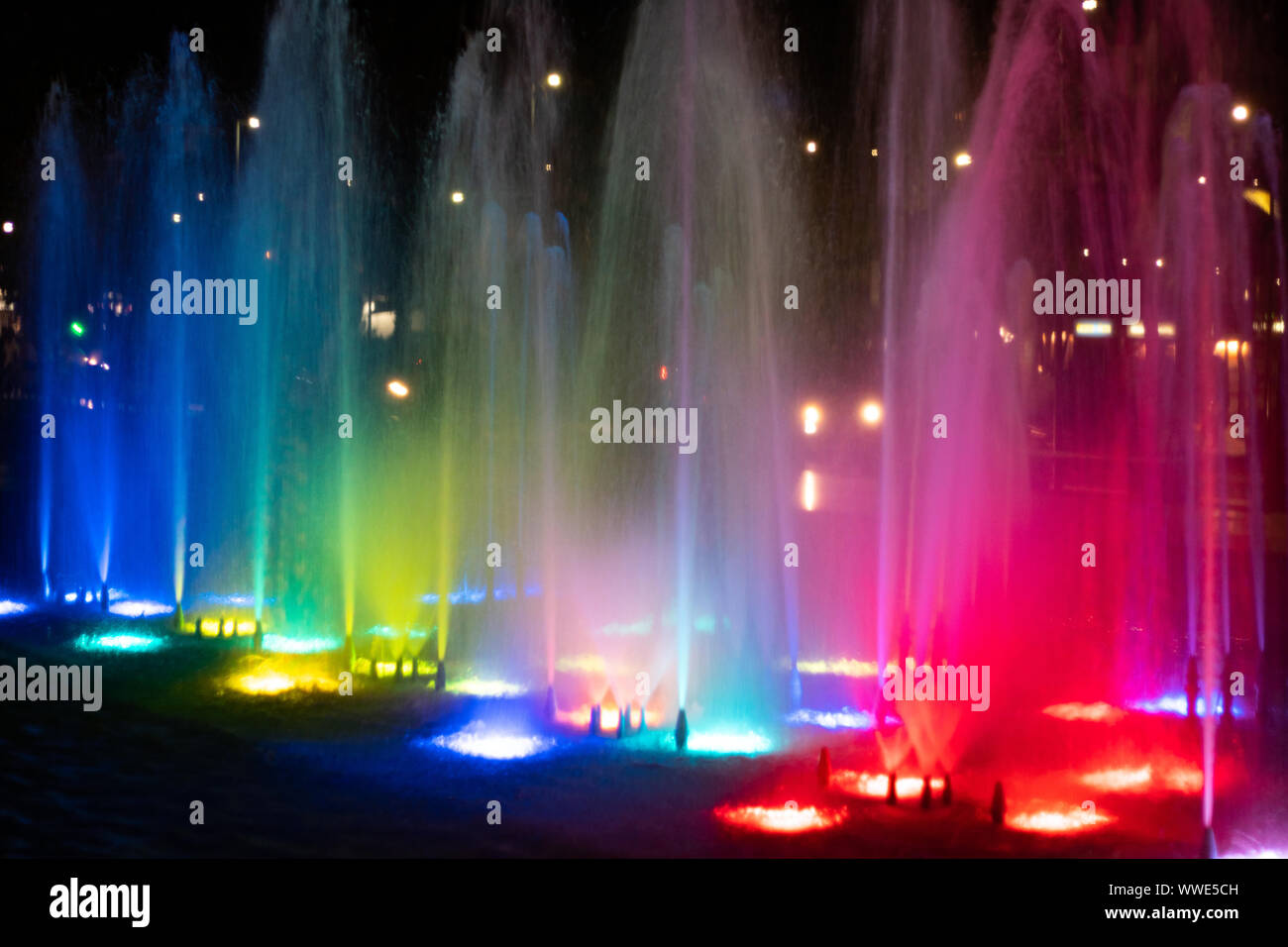 The fountains from San Stock Photo Alamy