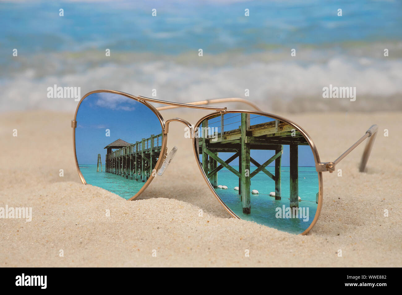 ZENOTTIC Gold Frame Green Lens Aviator Wood Polarized Sunglasses | eBay
