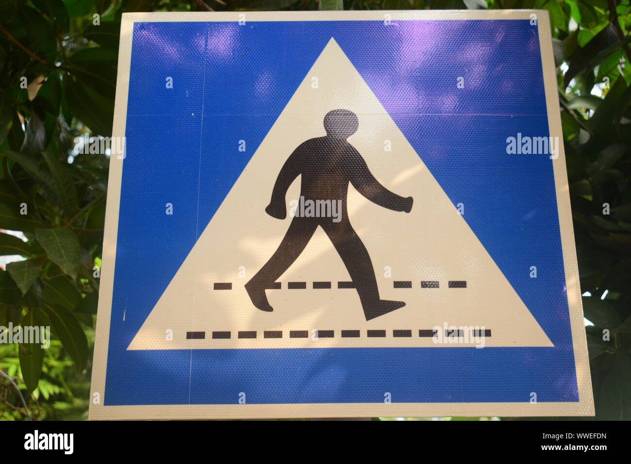 zebra crossing sign Stock Photo Alamy