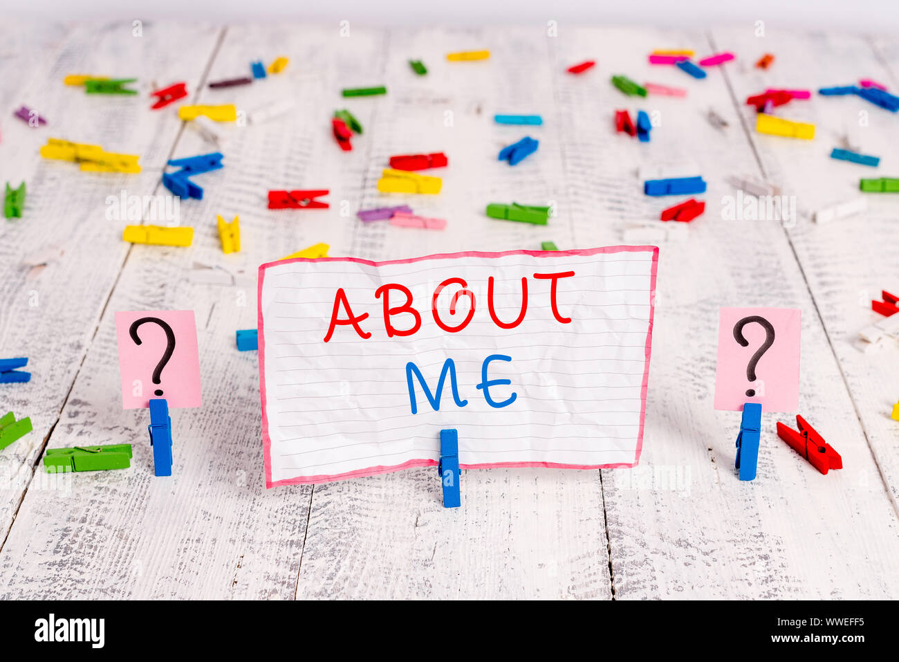 Handwriting text writing About Me. Conceptual photo telling someone ...