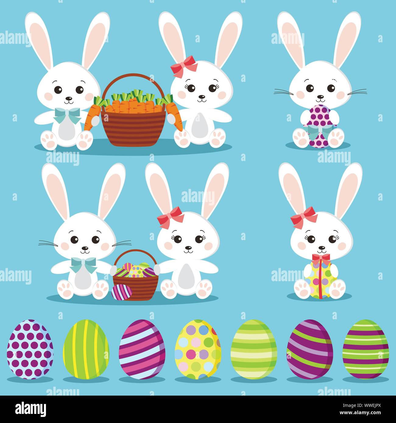 Egg baskets Stock Vector Images - Alamy