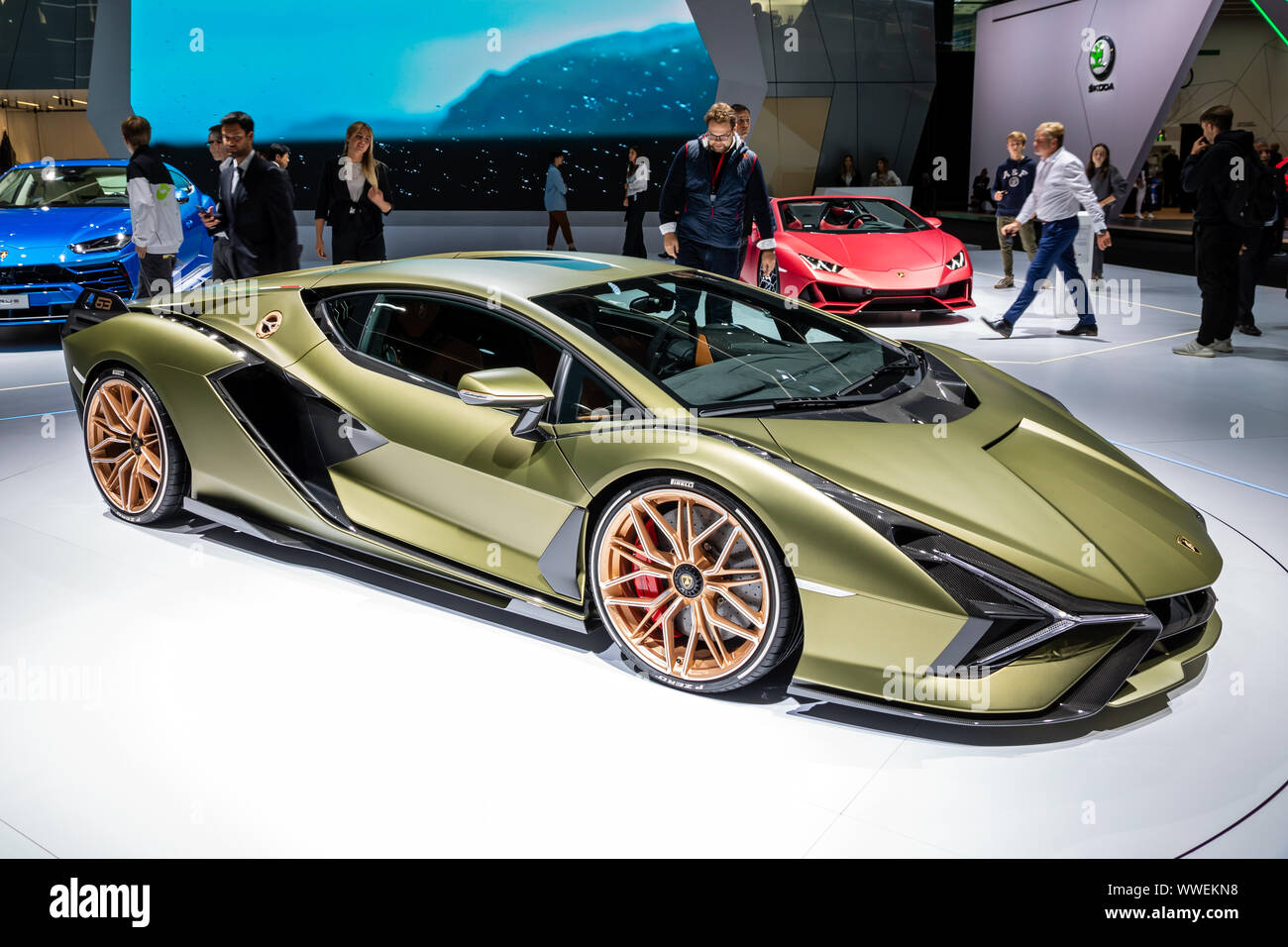 FRANKFURT, GERMANY , SEP 11, 2019 Lamborghini Sian FKP 37