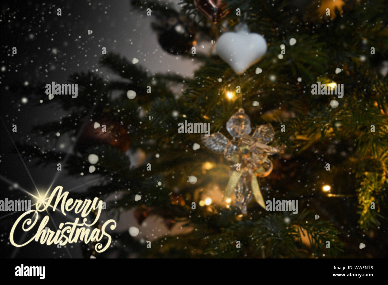 Illustration Christmas Tree Angel High Resolution Stock Photography And Images Alamy