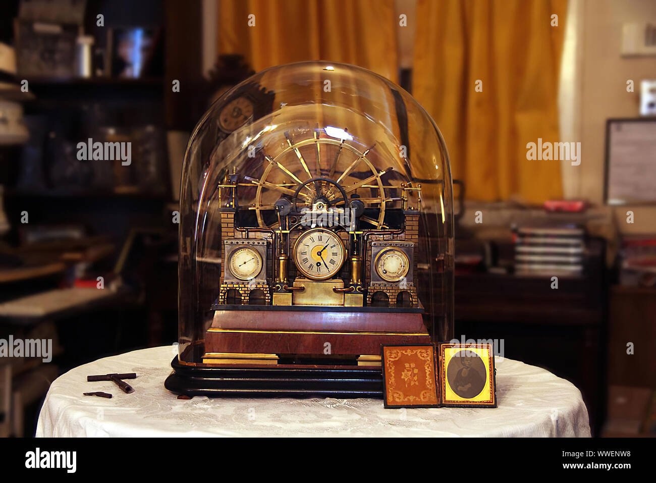 An antique and highly collectible 19th century French Industrial clock