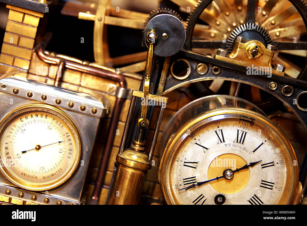 An antique and highly collectible 19th century French Industrial clock