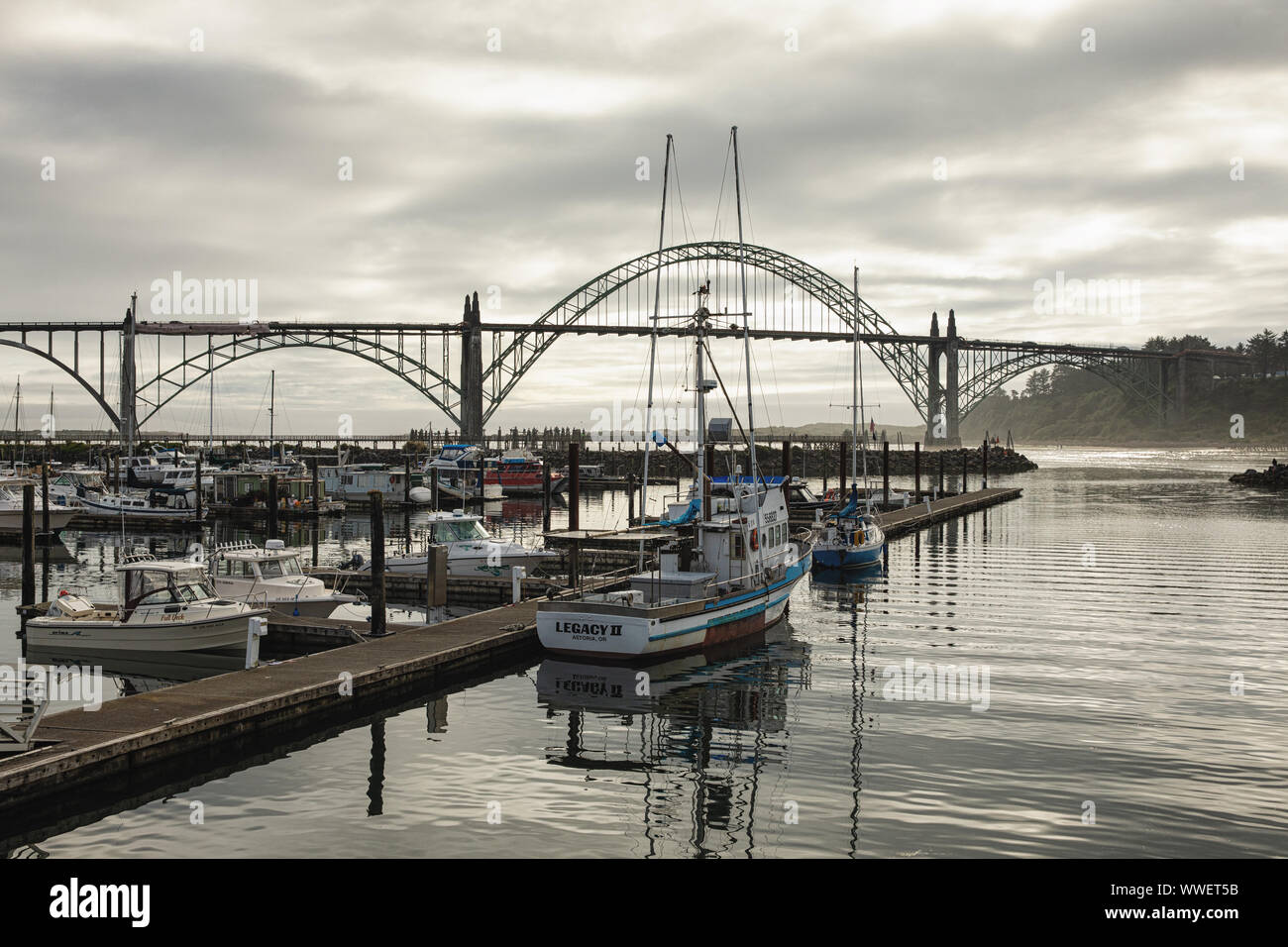 Yaquina Bay, Oregon Stock Photo