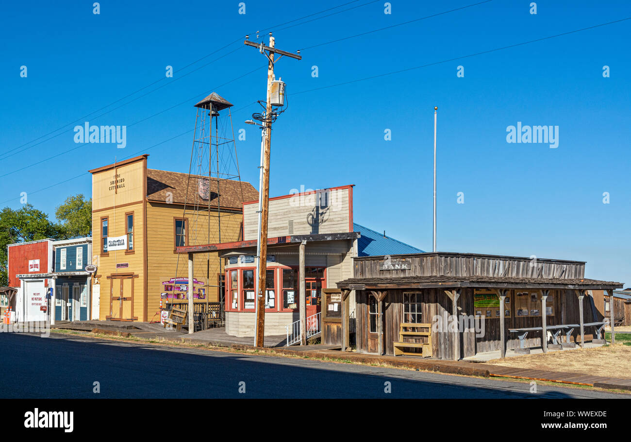 Oregon, Shaniko, town center Stock Photo Alamy