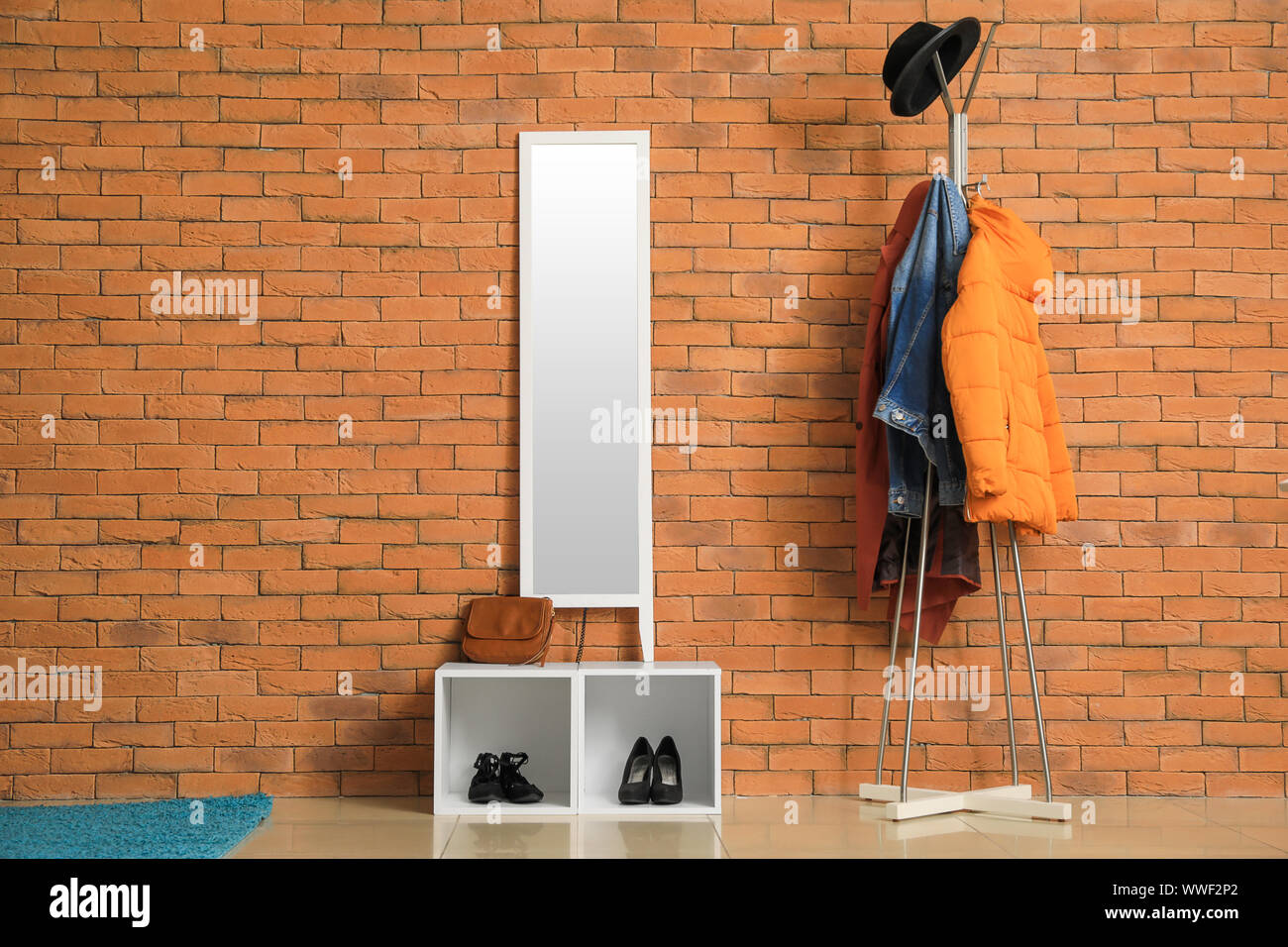 Stylish interior of modern hall Stock Photo - Alamy