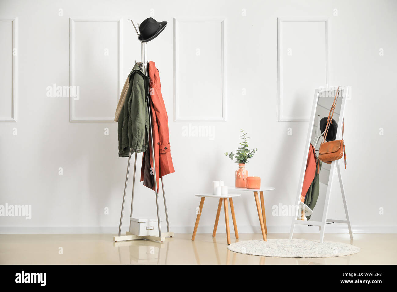 Stylish interior of modern hall Stock Photo - Alamy