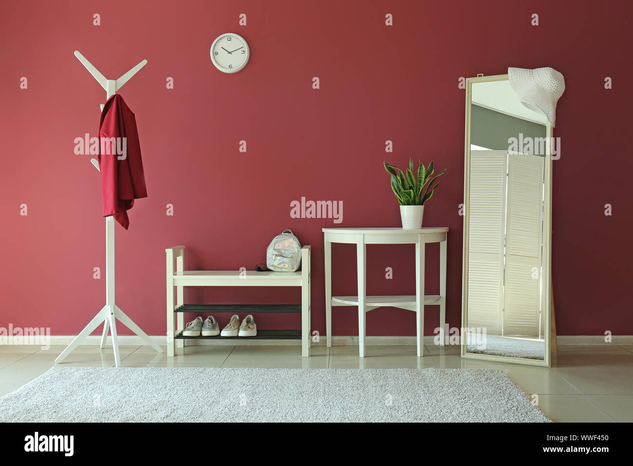 Stylish interior of modern hall Stock Photo - Alamy