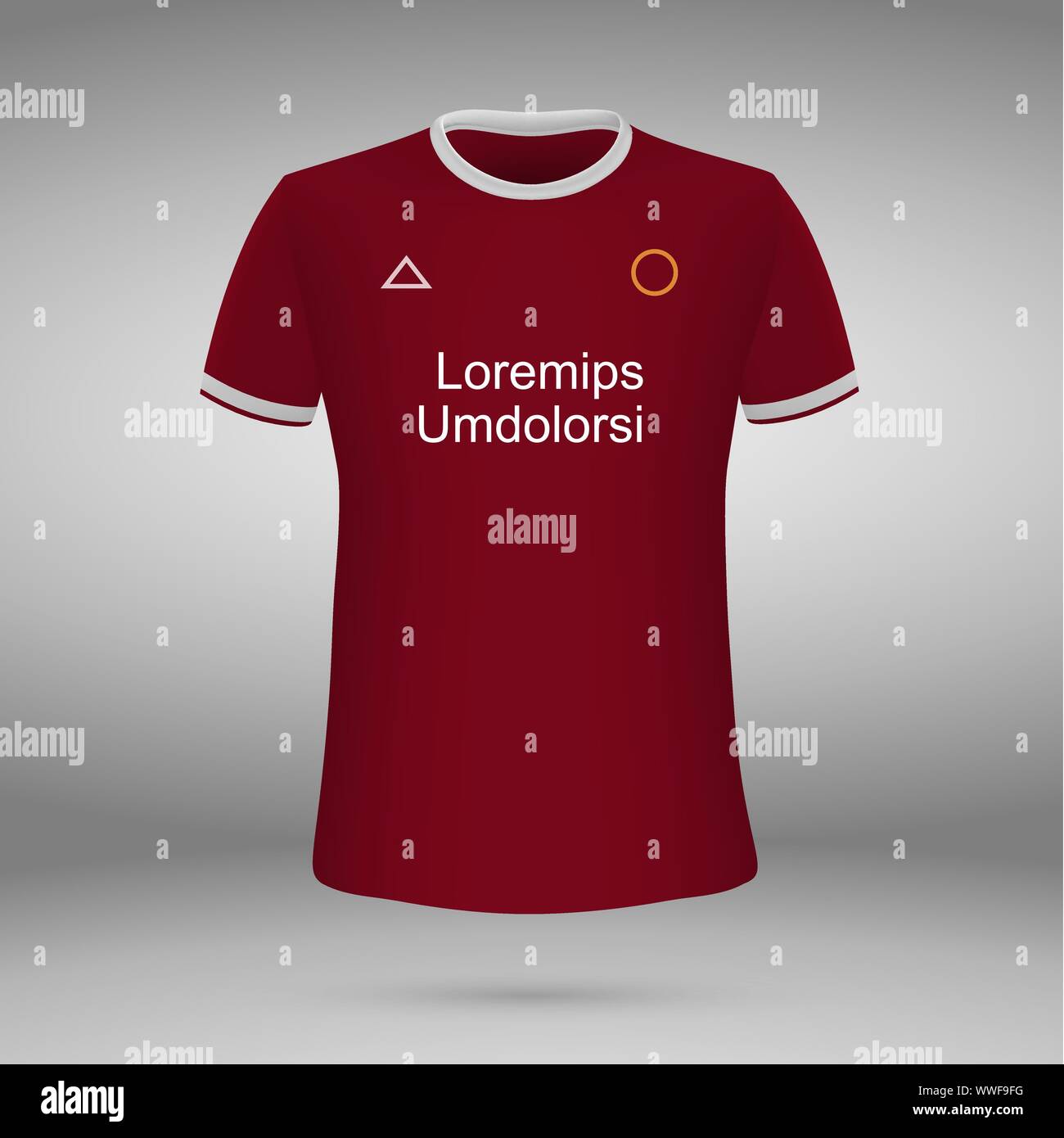 football kit Liverpool, t-shirt. soccer jersey. Vector illustration Stock Vector