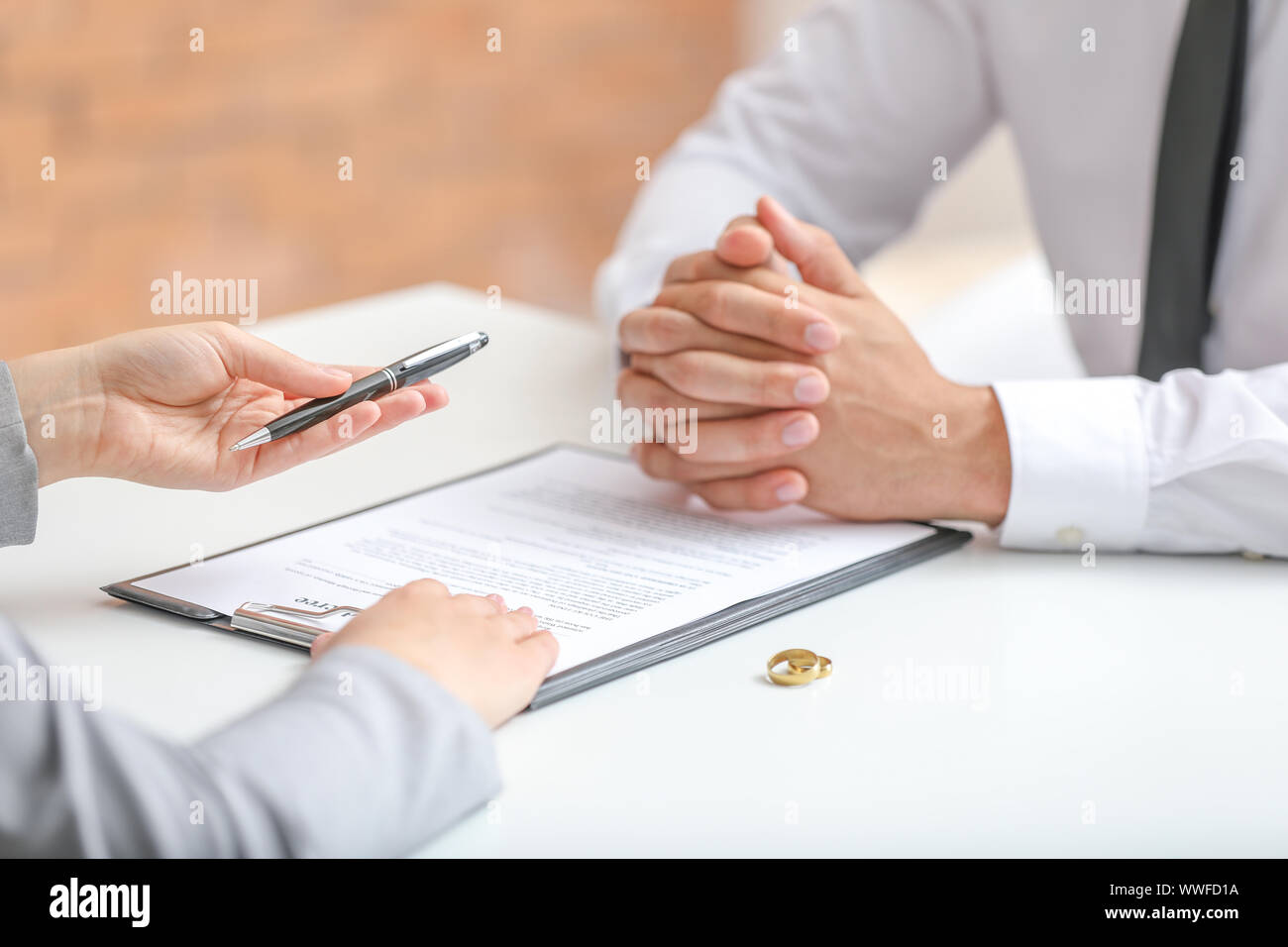 Divorce process division property hires stock photography and images
