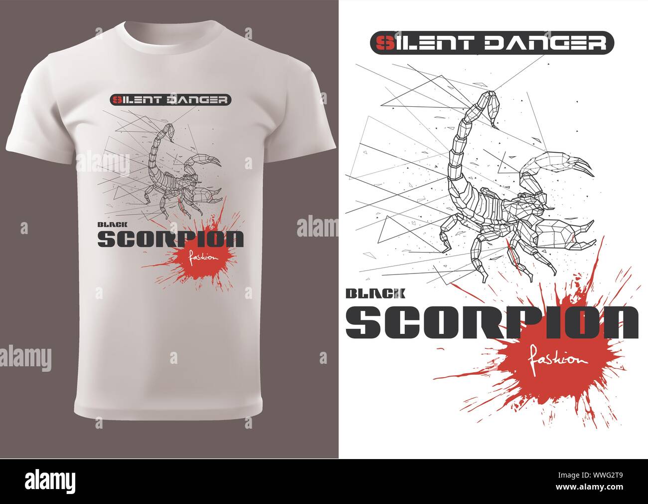Gray scorpion shirt