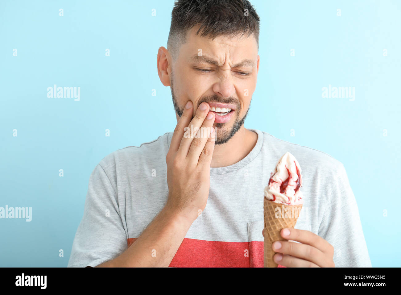 Painful teeth ice cream hi-res stock photography and images - Alamy