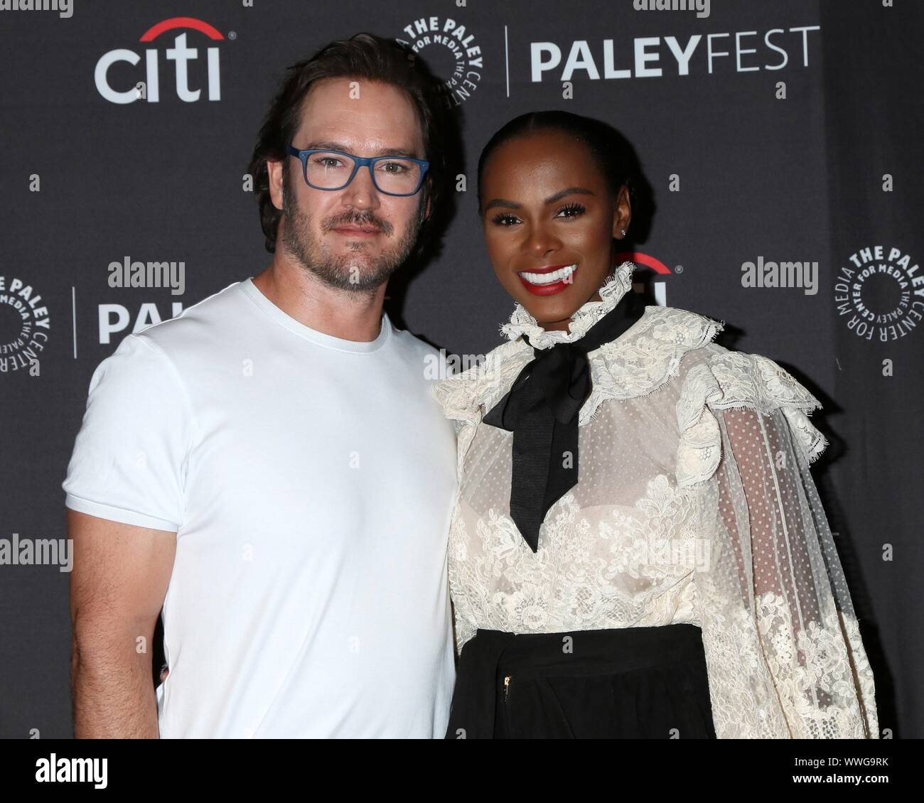Beverly Hills, CA. 14th Sep, 2019. MarkPaul Gosselaar, Tika Sumpter at