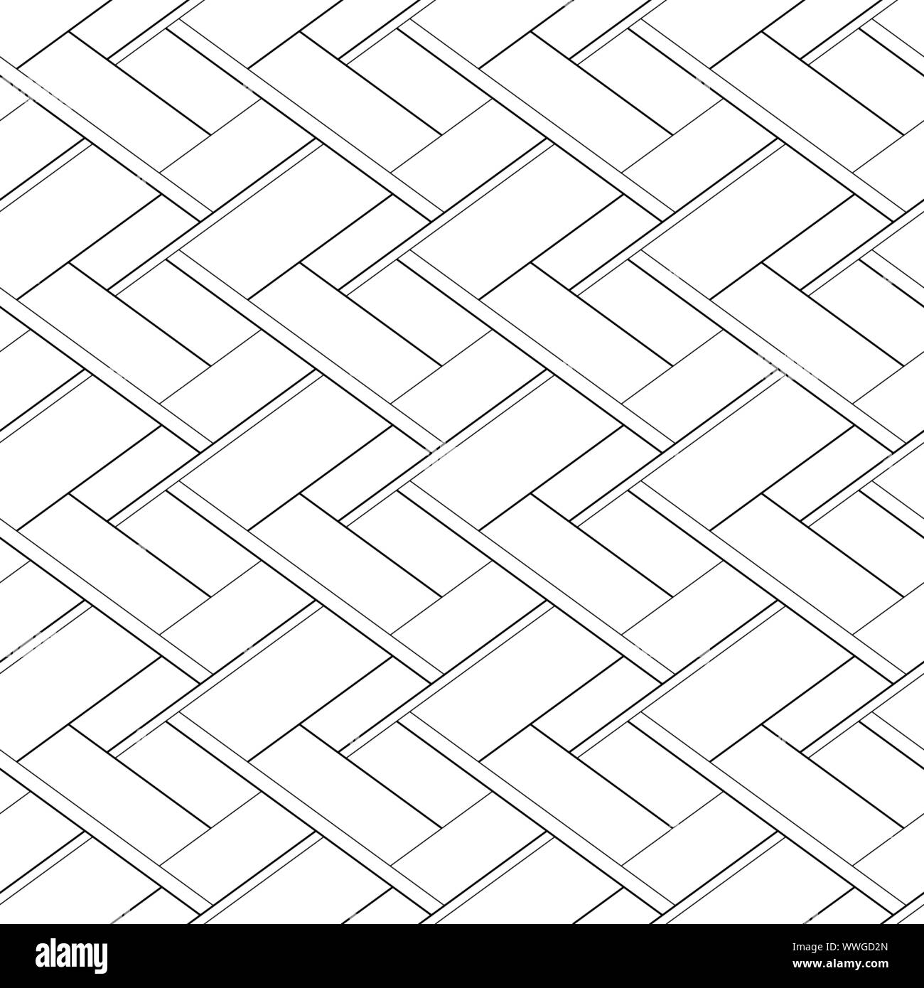 Abstract seamless pattern with cross lines. Vector black and white background Stock Vector